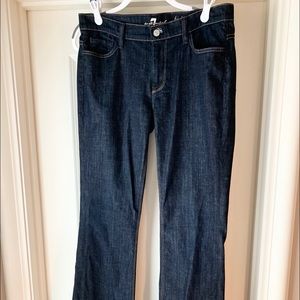 7 For All Mankind dark rinse high waist bootcut!